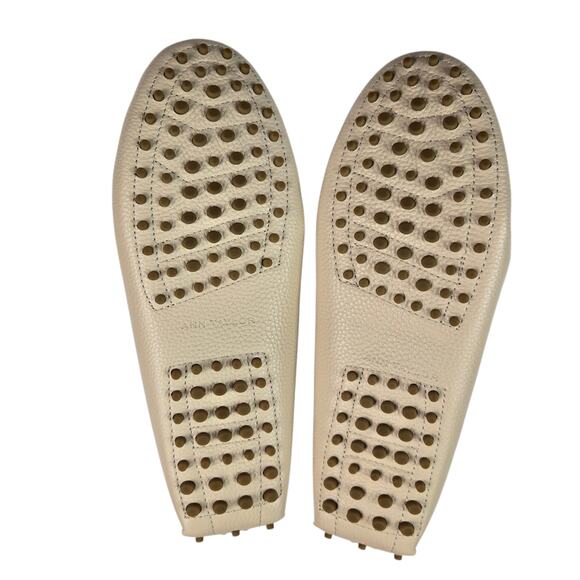 Ann Taylor Loafer Lot Size 9 Tan White Slip On Driving Moccasin Bow - Picture 3 of 6